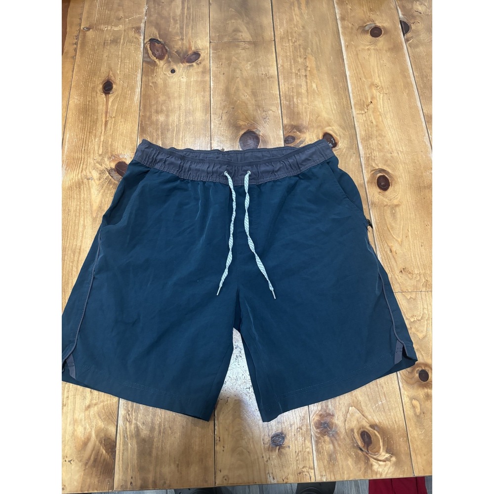 LEG3ND DISCOVERY Men's Activewear Shorts Size L Teal Quick Dry Elastic Waist